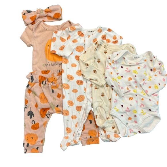 EUC 3-6M Fall & Halloween Baby Girl Bundle – 6 Pieces - Picture 1 of 6
